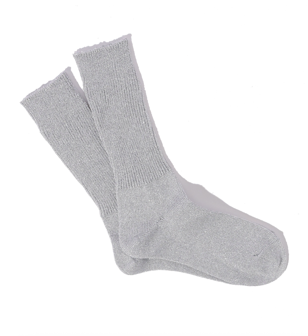 Glitter Rib Crew Socks