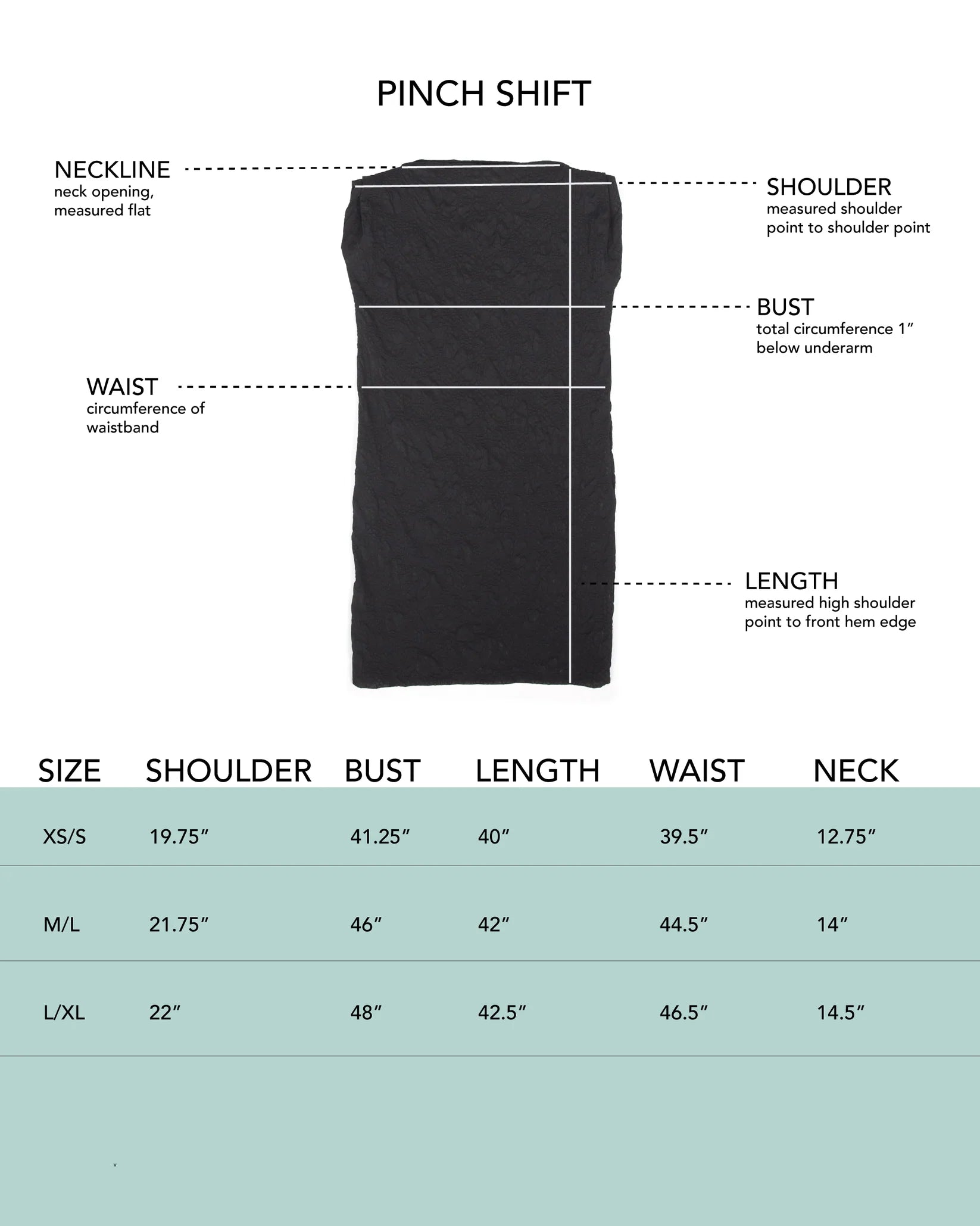 Pinch Shift in Black Floral Textured Cotton