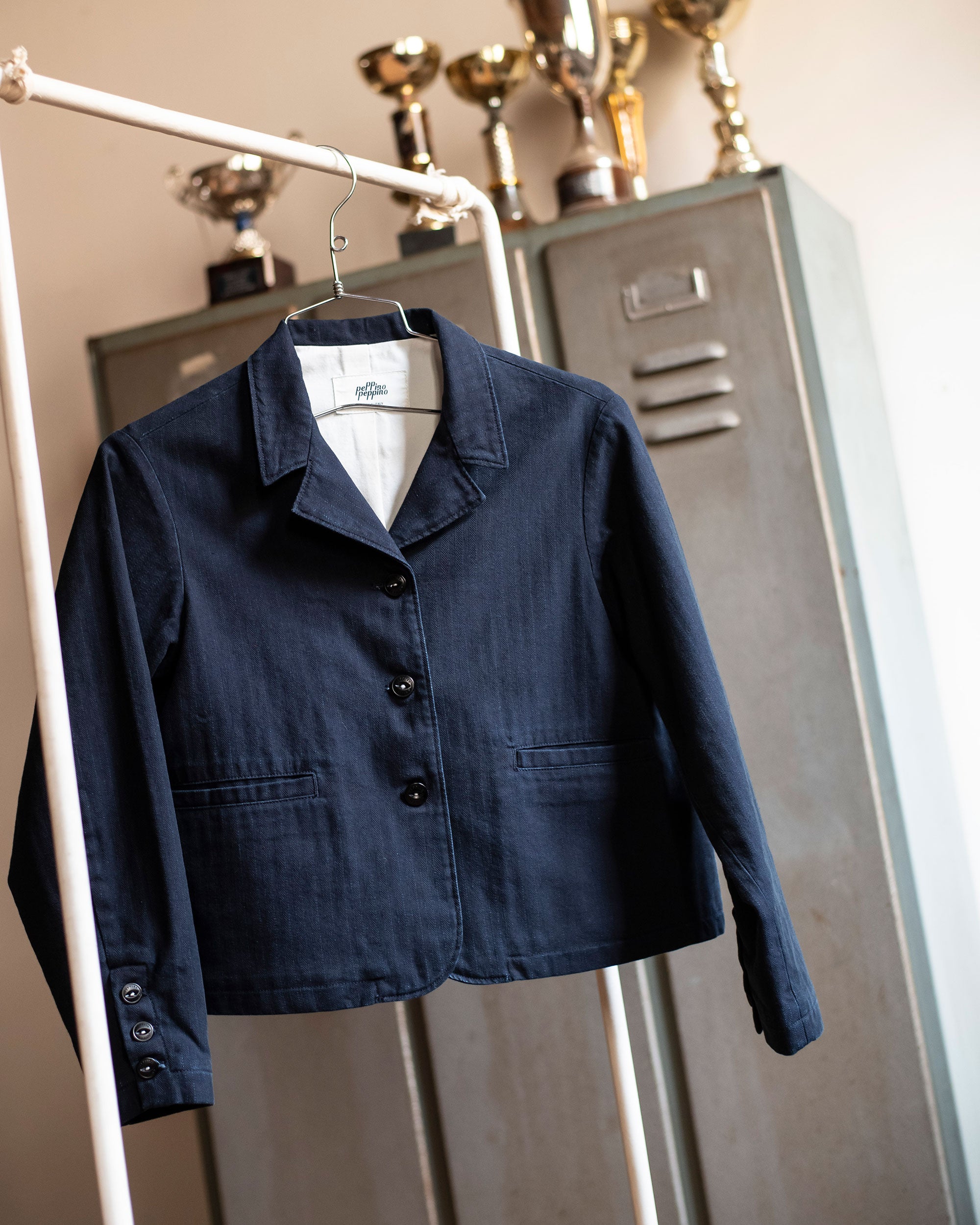 Type 138 Sorority Jacket in Indigo Herringbone