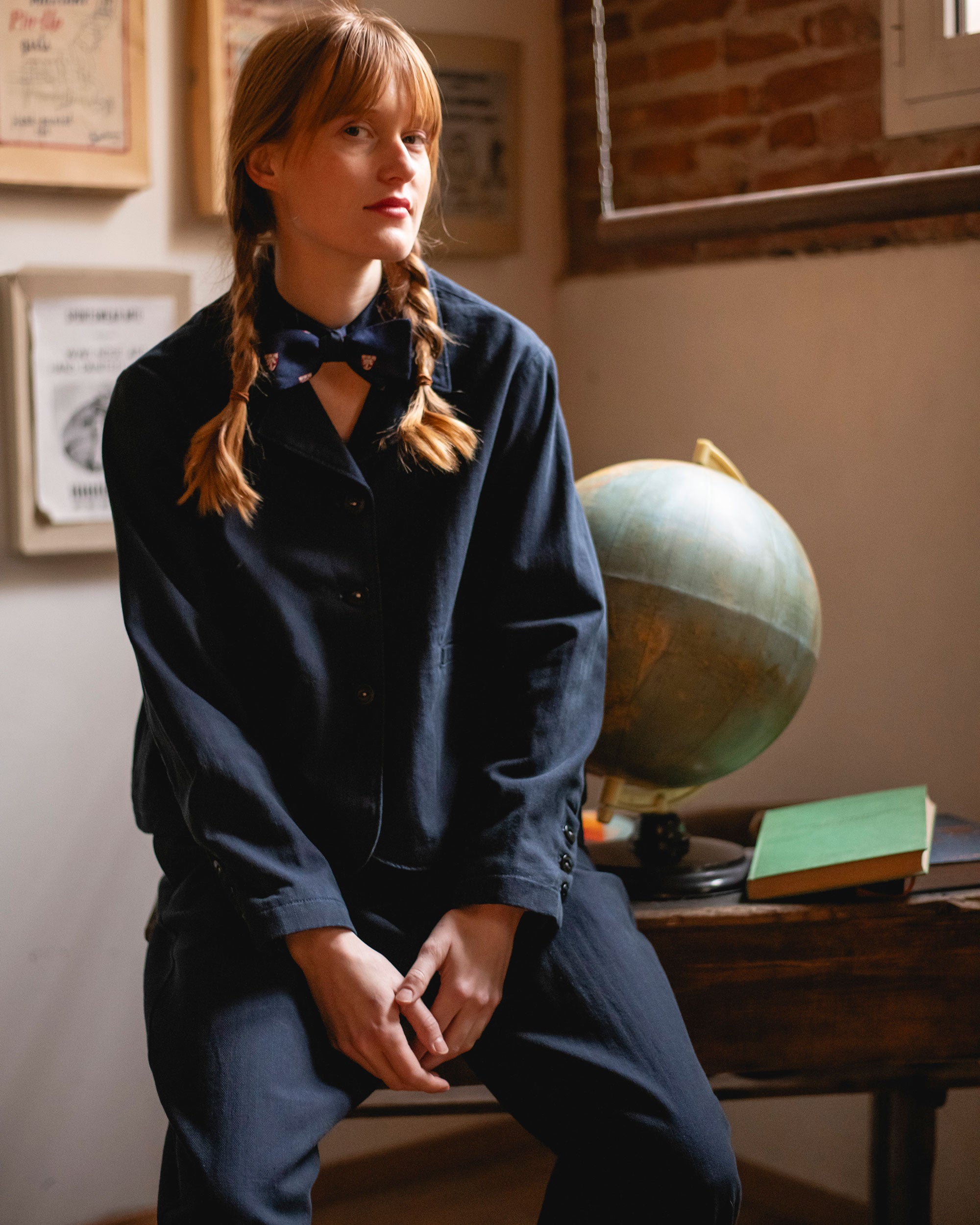 Type 138 Sorority Jacket in Indigo Herringbone