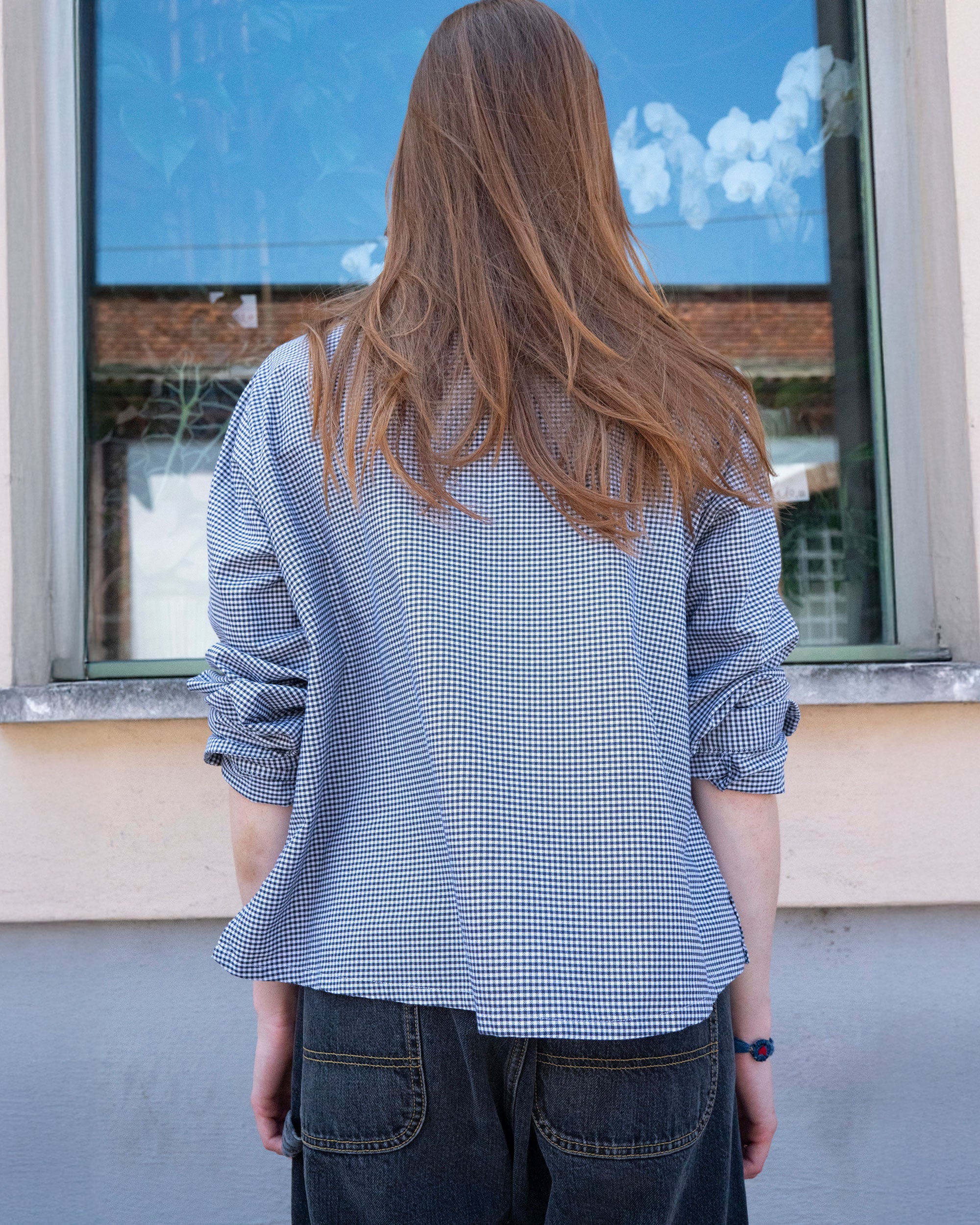 Type 142 Oxford Undergrad Shirt in Black Check