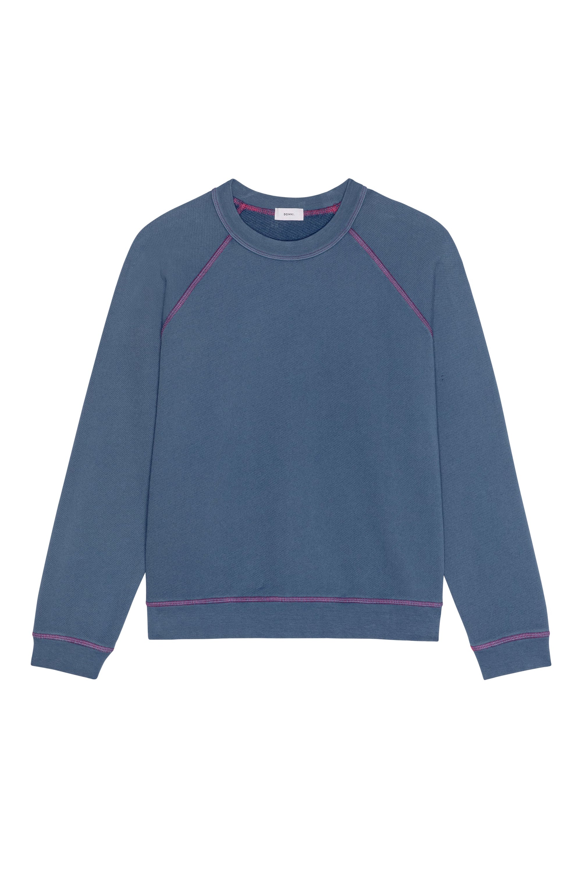 The Eco Terry Contrast Stitch Sweatshirt in Lapis