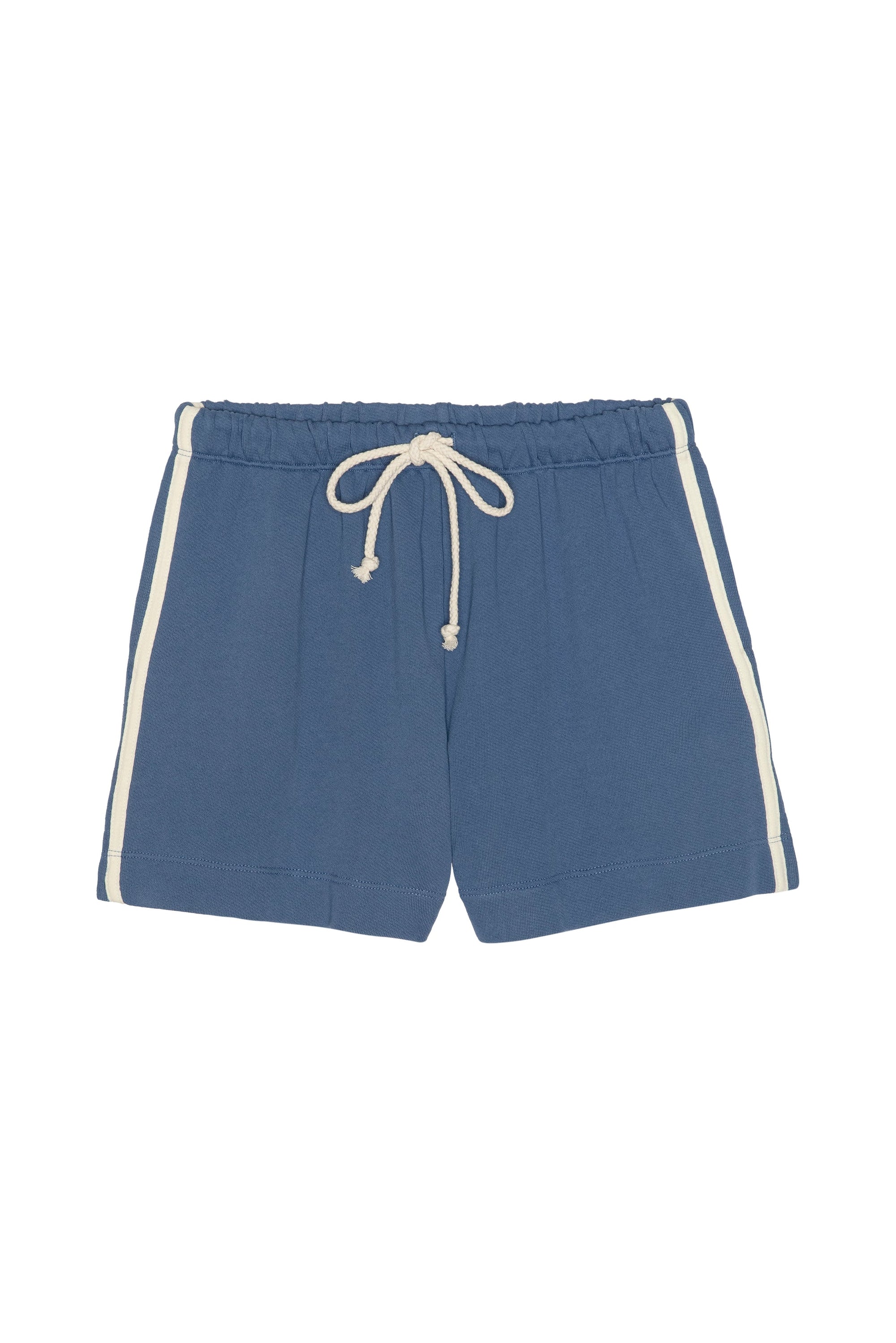The Stripe Eco-Terry Short in Lapis