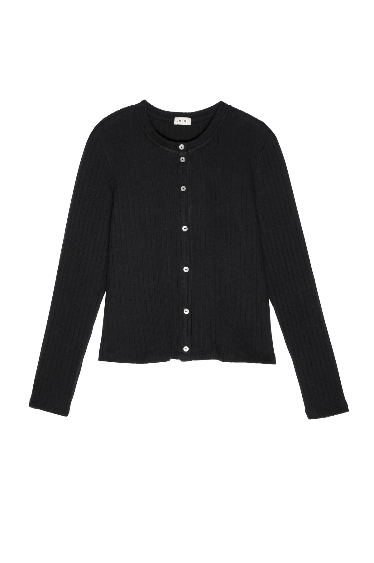 The Sweater Rib Cardigan in Jet