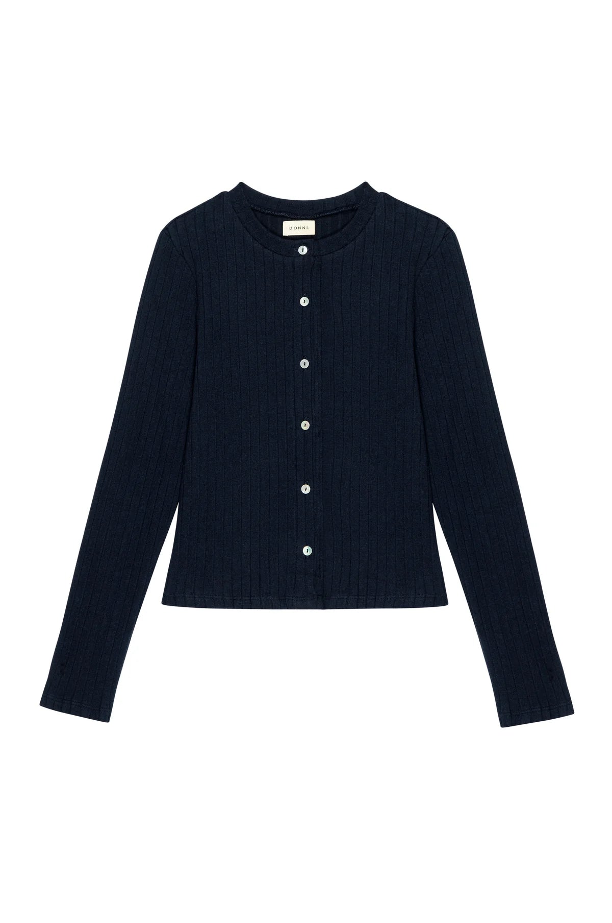 The Sweater Rib Cardigan in Navy