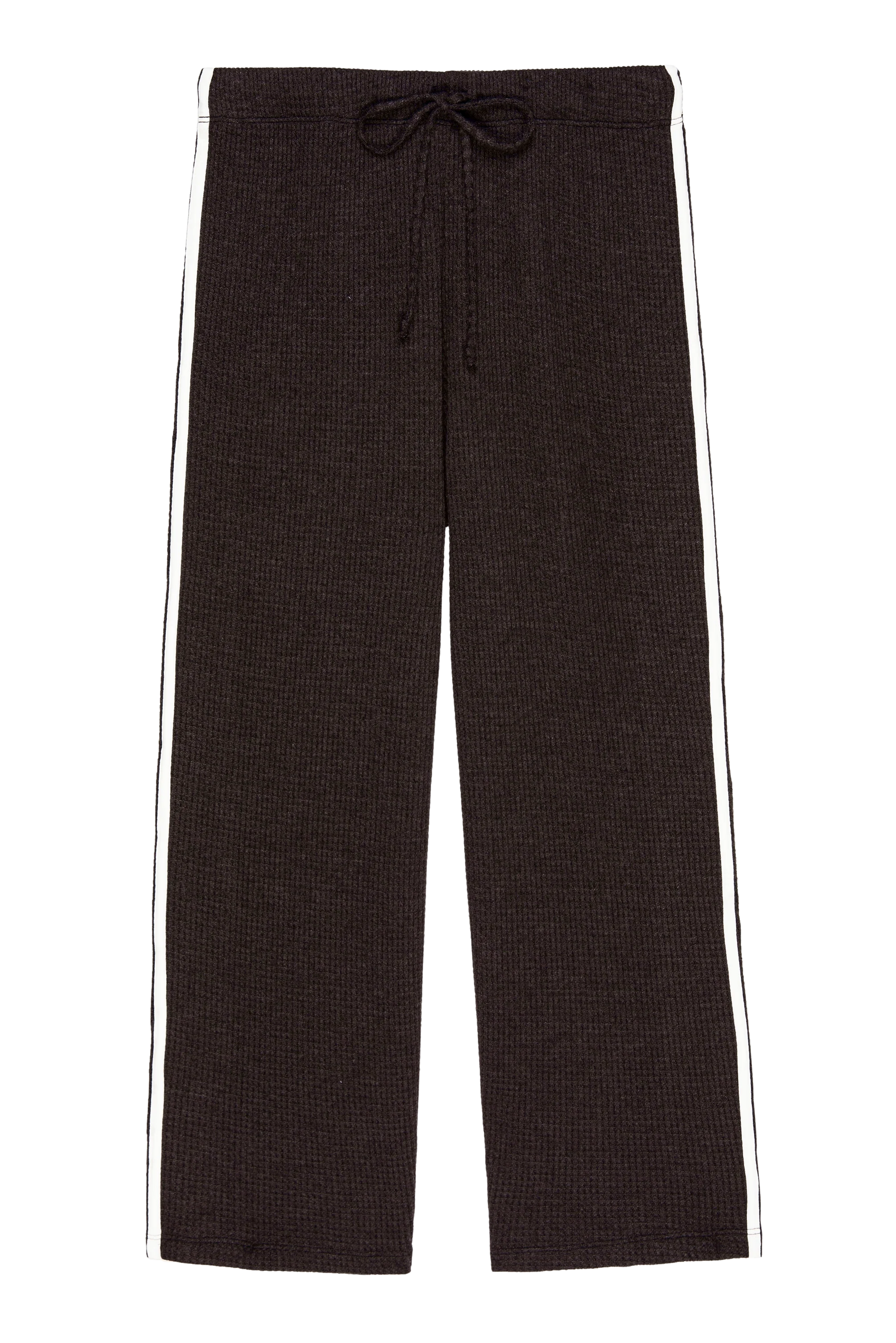 The Thermal Crop Stripe Pant in Espresso