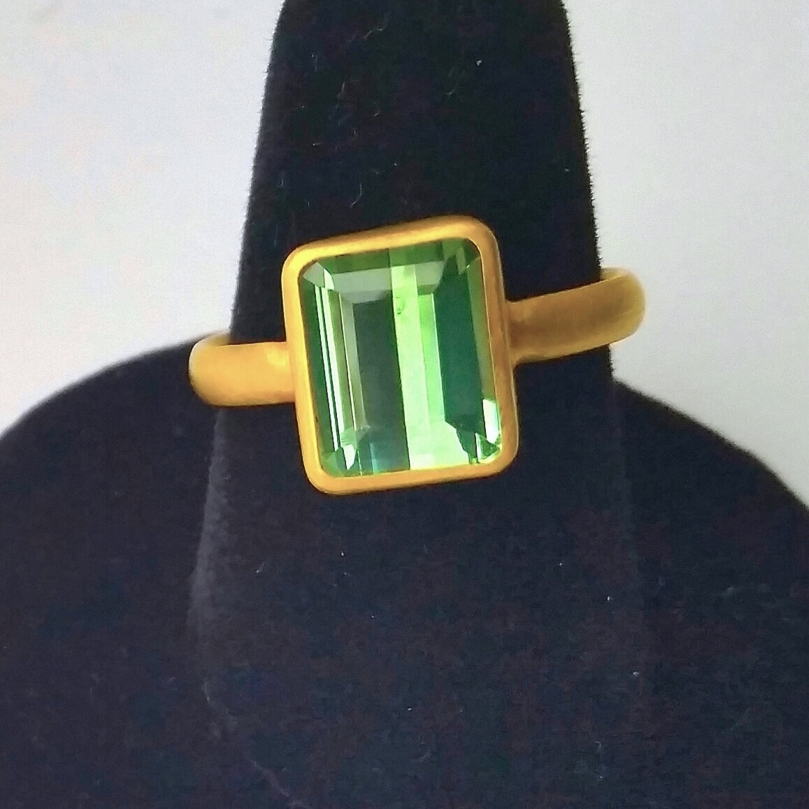 “Verdure” Gold and Tourmaline Ring