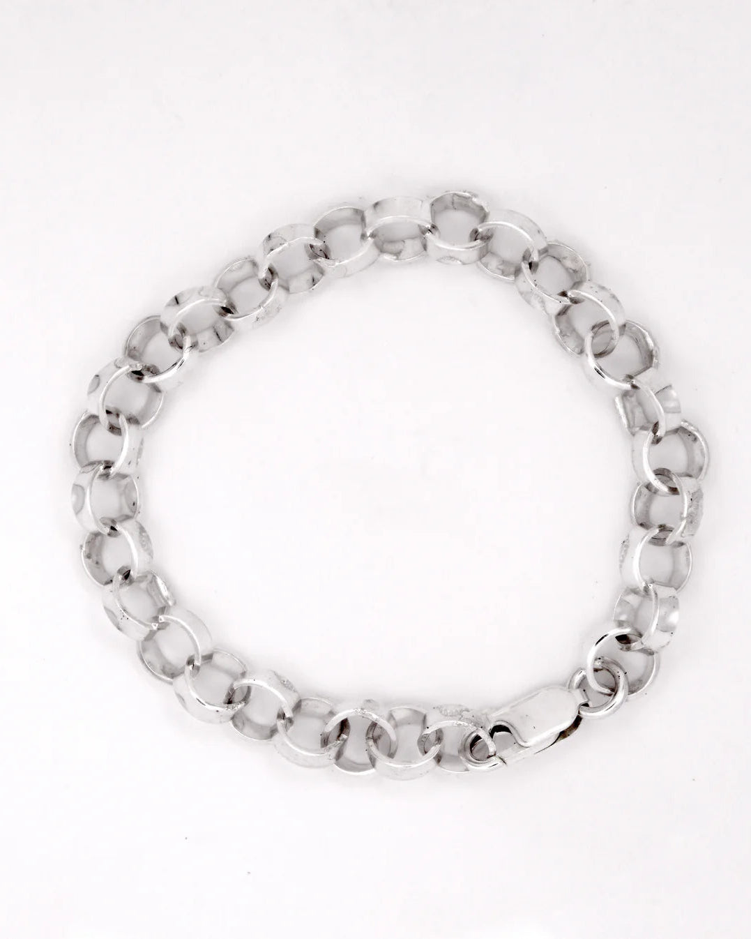 Silver Round Link Bracelet