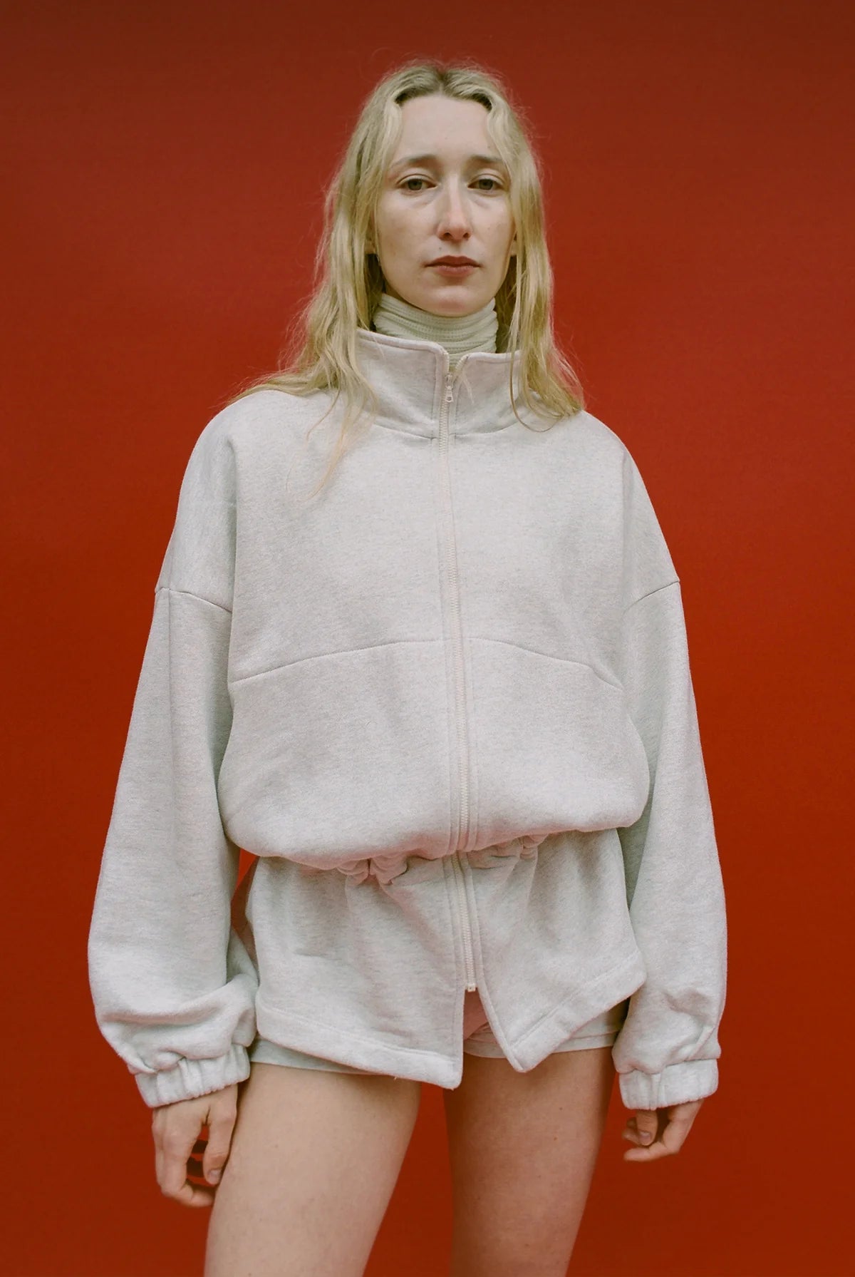 Fleece City Jacket in Ash Grey