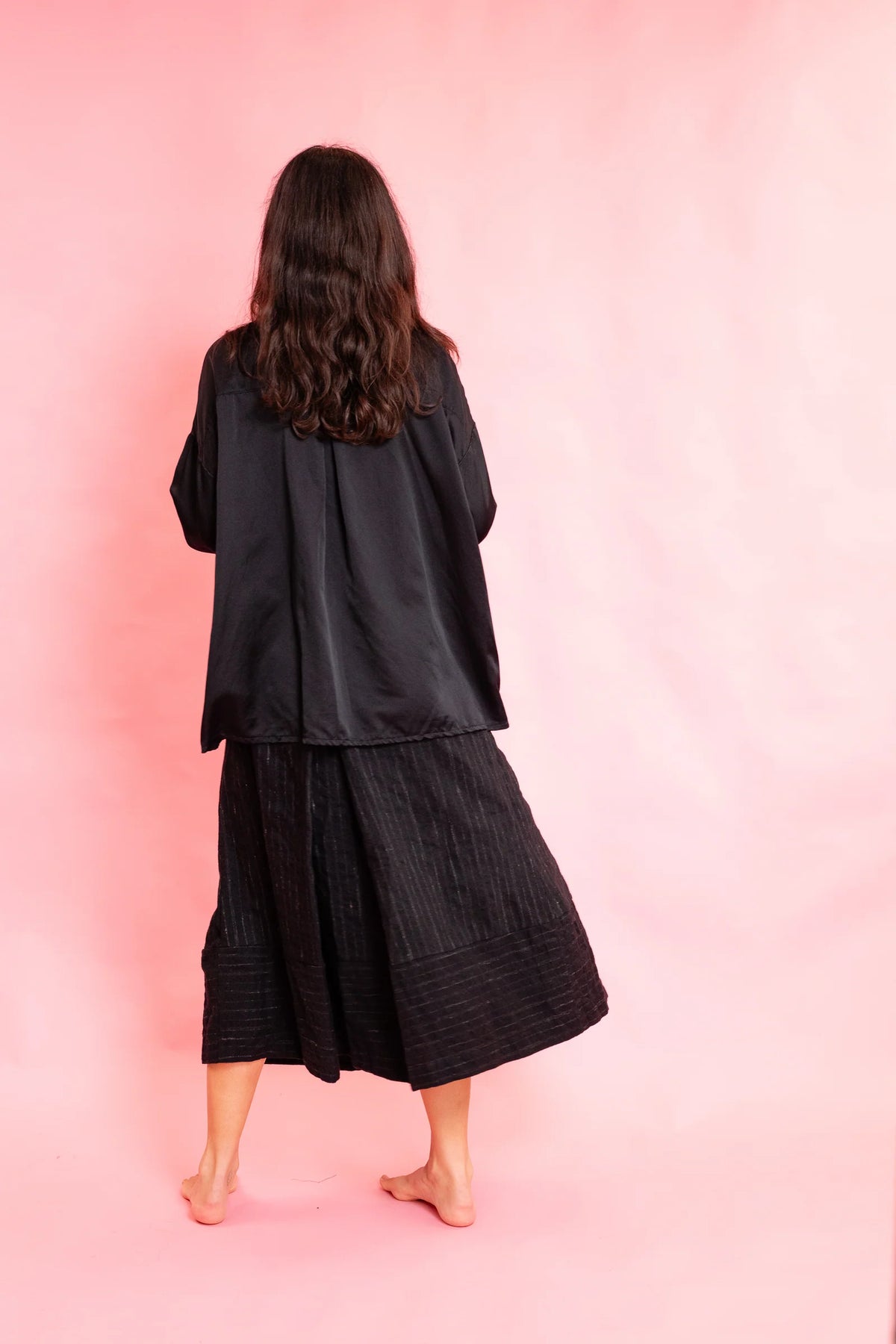 Button Thru Shirt in Anthracite