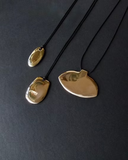 Brass and Nylon Ulu Necklace