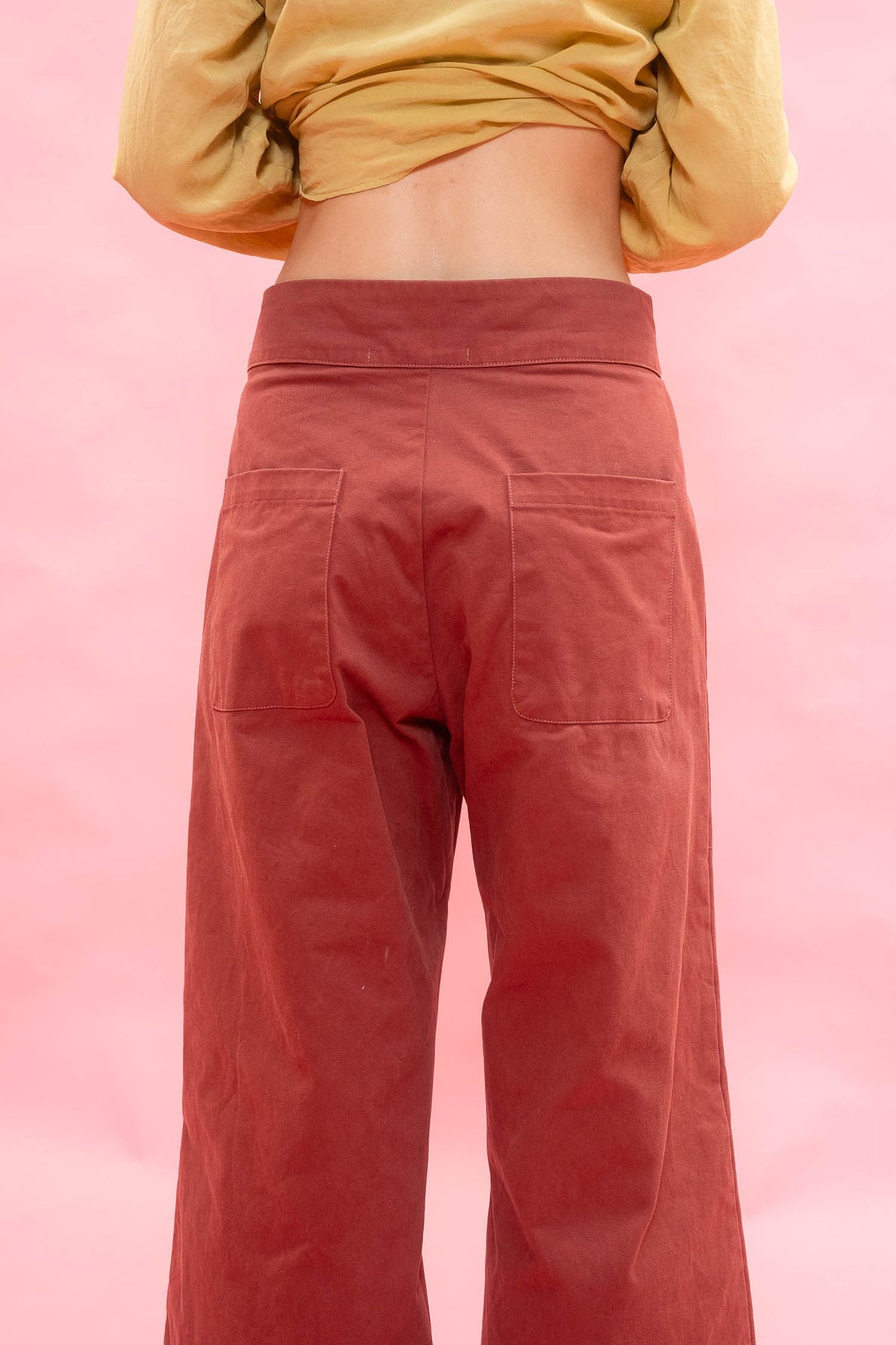 Flare Pants in Cowhide