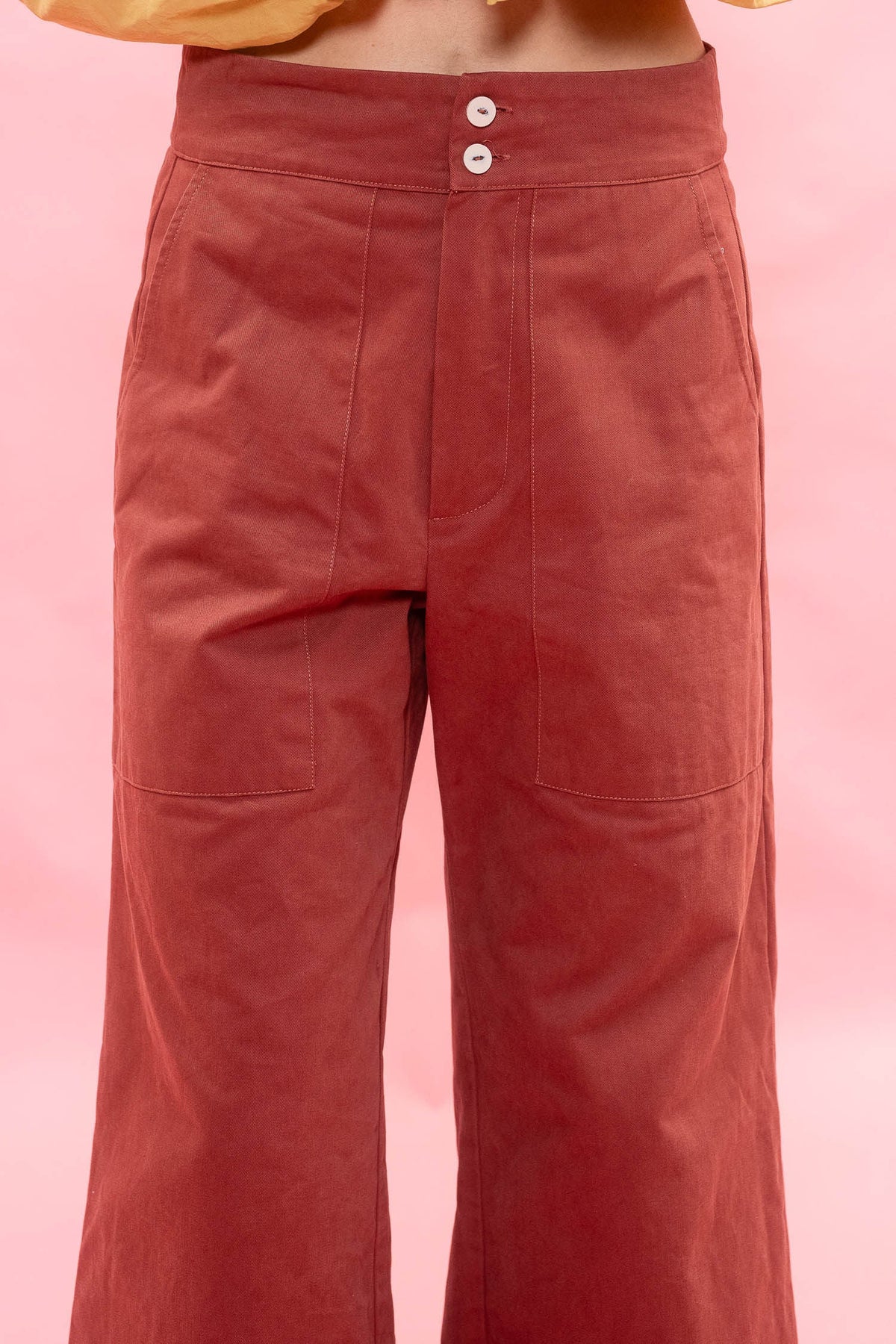 Flare Pants in Cowhide