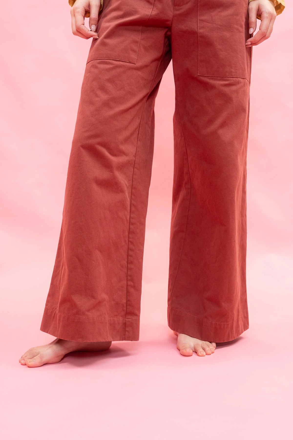 Flare Pants in Cowhide