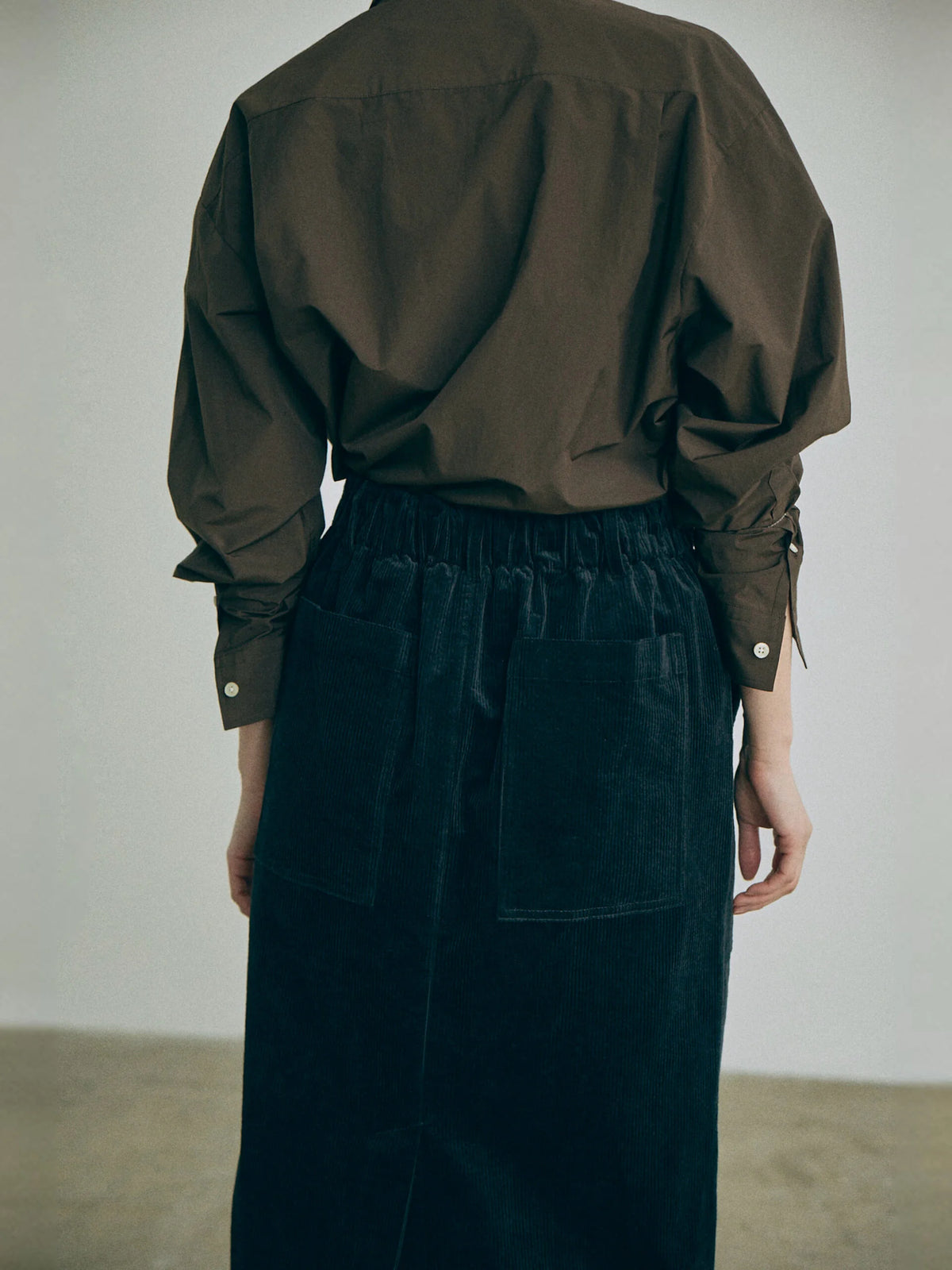 Dona Corduroy Skirt in Brown