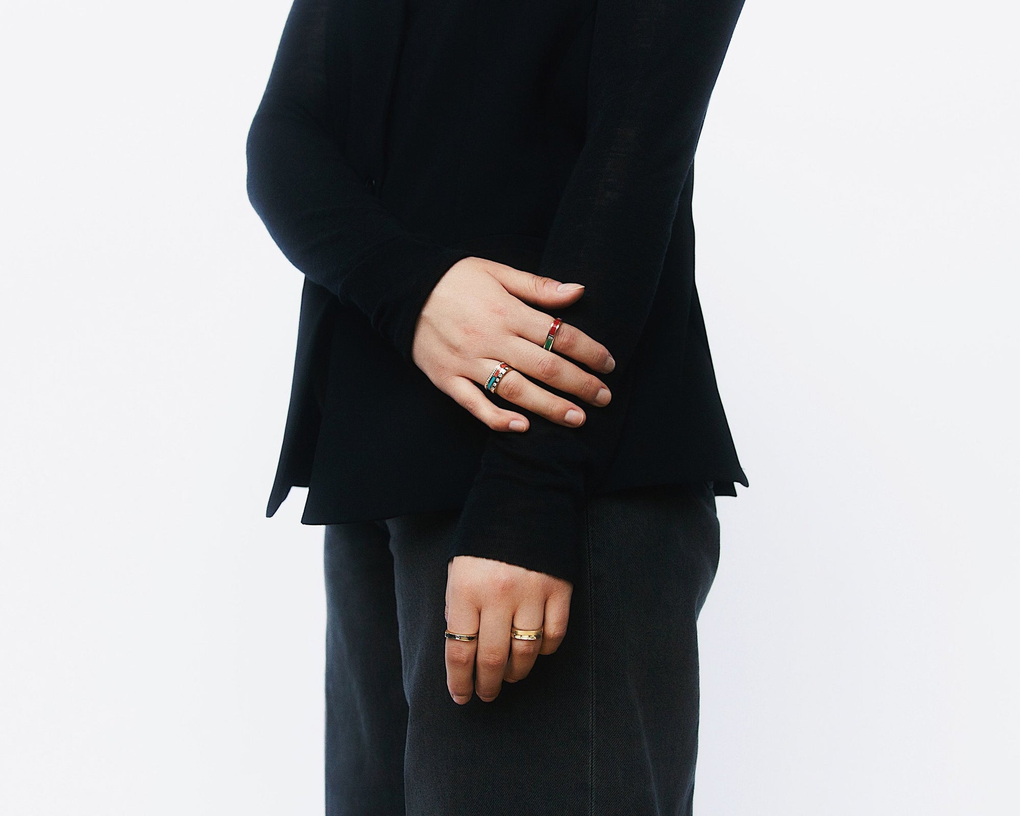 Kvadrat Solid Gold Ring
