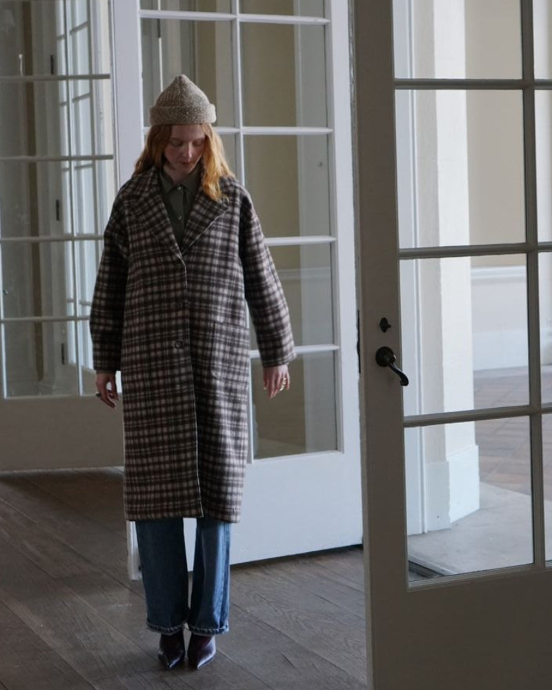 Donnie Coat in Chocolate Plaid