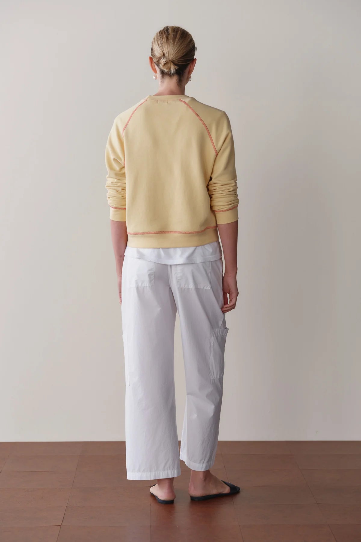 The Pop Drawstring Cargo Pant in Powder