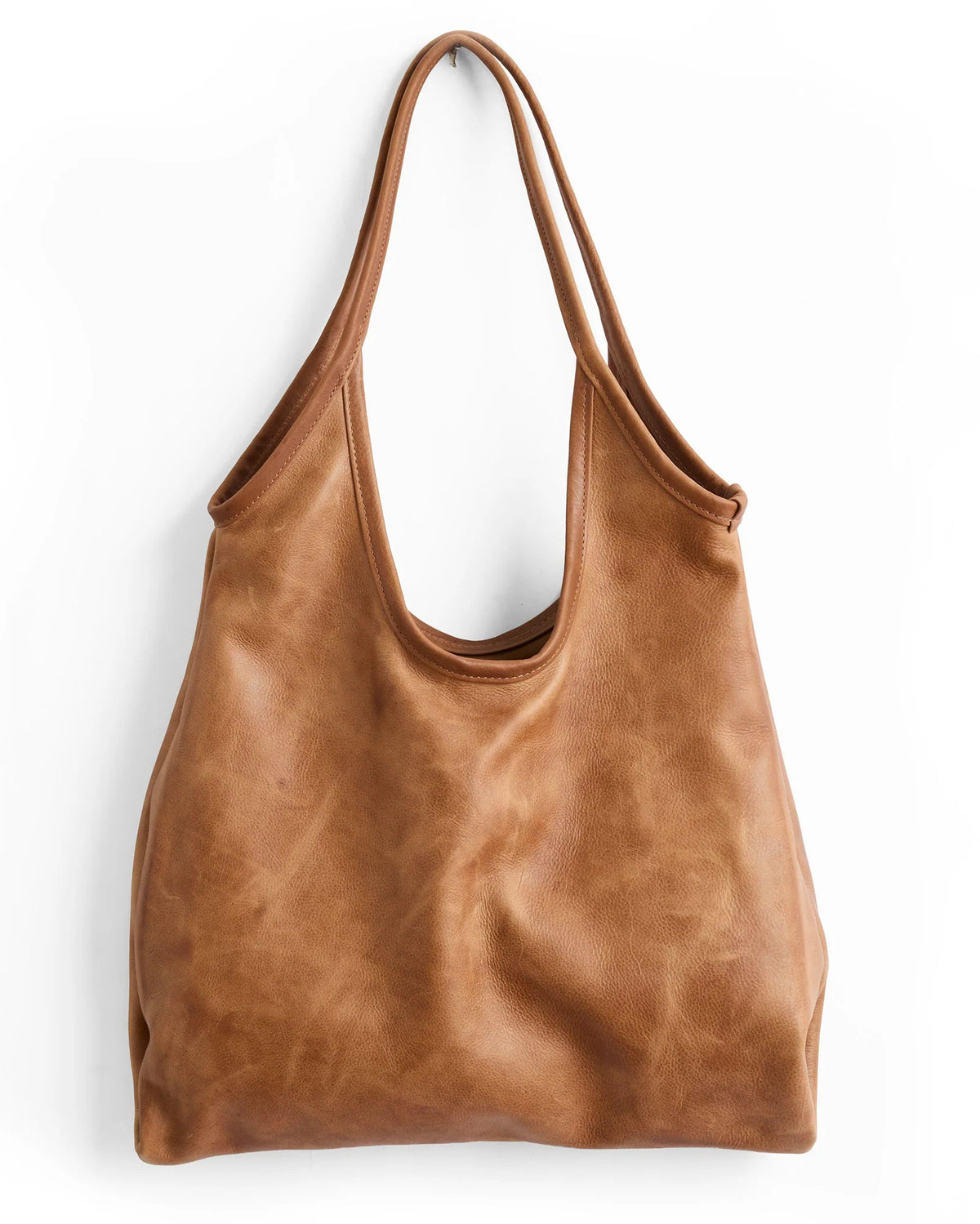 Envelope Tote in Premium Saddle